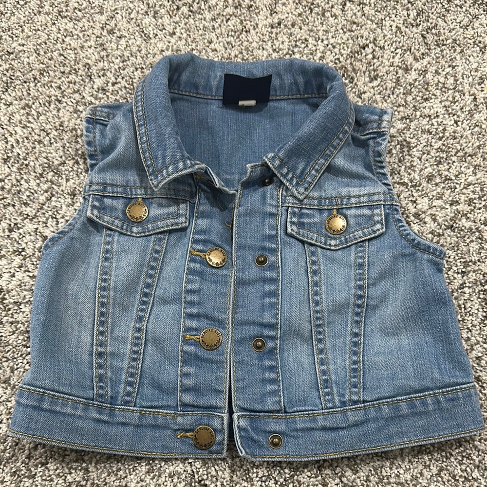 Kids Blue Denim Vest